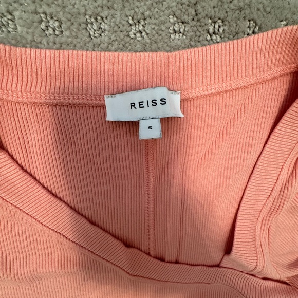 Reiss Pink Ribbed Knit Top - Picture 5 of 5